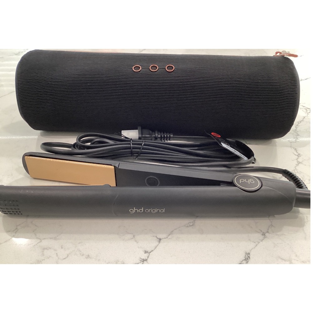 ghd Original Hair Straightener Styler Matte Black Ceramic Plates with Bag